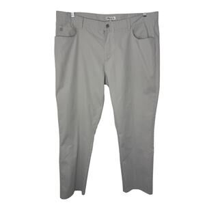 Peter Millar Gray Performance Five-Pocket Pants Men’s 40x30 Stretch Golf Casual